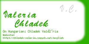 valeria chladek business card
